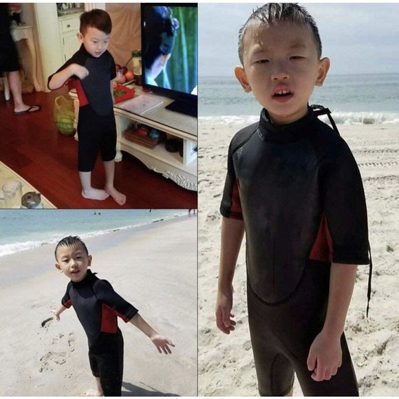 REALON Kids Wetsuit for Boys Girls Toddlers 3mm Full Wet Suits Neoprene Long Sle - Picture 4 of 6